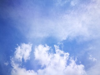 The blue sky texture wallpaper. Natural background wallpaper.