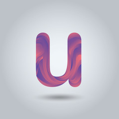 u logo letter typography for brand and company identity