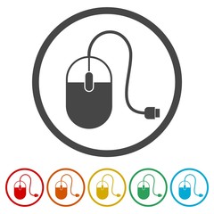 Computer mouse, Computer mouse sign icon 