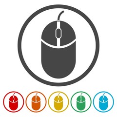 Computer mouse, Computer mouse sign icon 