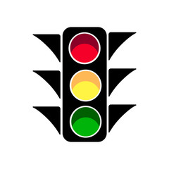 Traffic light icon vector