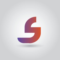 s logo letter typography for brand and company identity