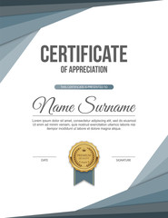 Fototapeta premium Vector certificate template.