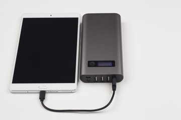 Powerbank charging tablet.