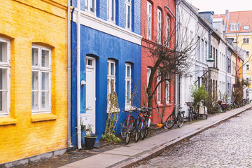 Colorful Copenhagen street