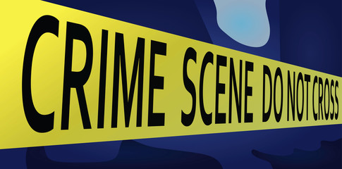 Crime scene vector
