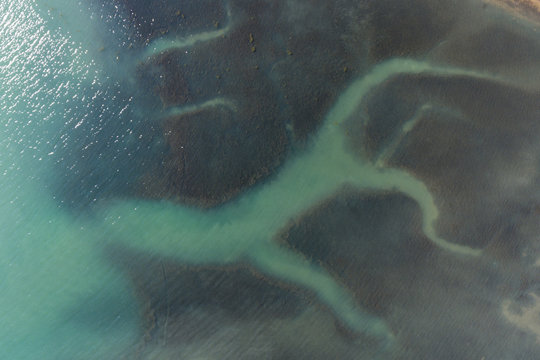 Adriatic sea Mirna river Antenal Tar Croatia Aerial Drone Photo