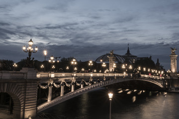 Pont Alexandre III at dusk