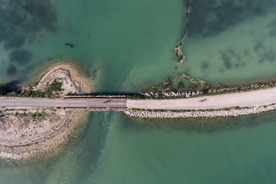 Adriatic sea Mirna river Antenal Tar Croatia Aerial Drone Photo