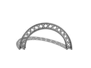 Naklejka premium Arch truss. Isolated on white background.Cartoon style.