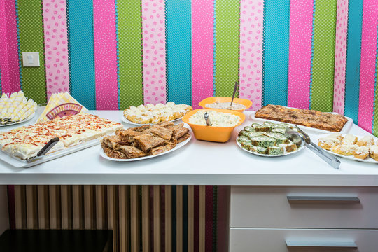 food on table