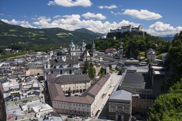 Fototapeta na wymiar Panoramic view of Salzburg, Austria