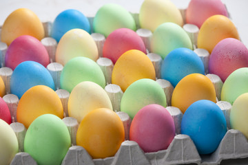 still life of Easter eggs