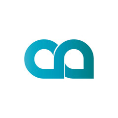 Initial Letter AA Rounded Lowercase Logo