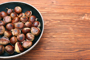 roasted chestnuts cooked
