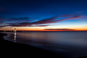 Fototapeta na wymiar Jesolo sunrise lighthouse