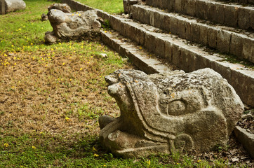 Ruins of Chichen Itza  pre-Columbian  Mayan  city. Mexico