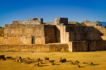 Astronomical Observatory, ruins of of Monte Alban - Oaxaca, Mexi