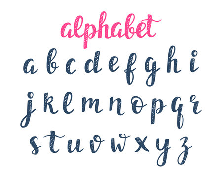 Vector Alphabet. ABC Hand Lettering