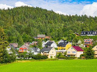 Norwegian suburb near Oslo