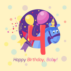 Happy birthday badge vector icon.