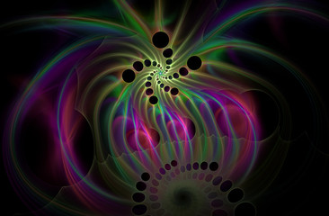 abstract multicolored fractal pattern