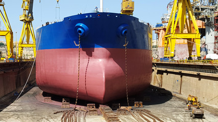 ship refitting at drydock