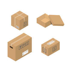 Move service box vector illustration