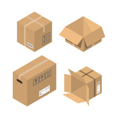 Move service box vector illustration