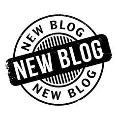 New Blog rubber stamp