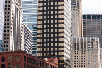 Fototapeta na wymiar Highrise Buildings Downtown