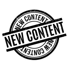 New Content rubber stamp