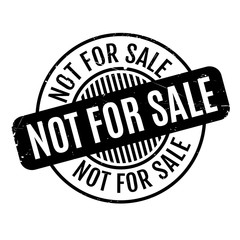 Not For Sale rubber stamp