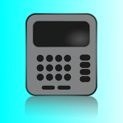 Calculator icon. Vector illustration 