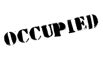 Occupied rubber stamp