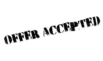 Offer Accepted rubber stamp
