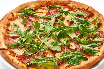 pizza isolated on white