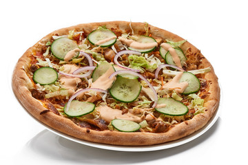 pizza isolated on white