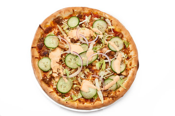 pizza isolated on white