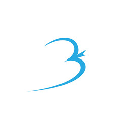 Blackbird  letter B Logo