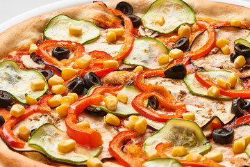 pizza isolated on white