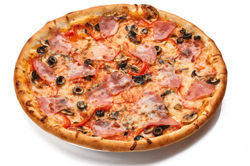 pizza isolated on white