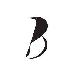 Blackbird  letter B Logo