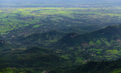 Naklejka premium mountain and mist in Phu Thap Boek, Phetchabun Province