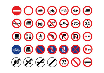 Panneau circulation interdit