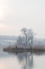 Fototapeta premium Pfäffikersee im Winter