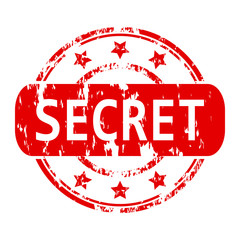Secret rubber stamp.