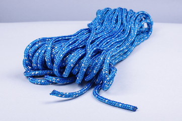 Blue rope isolated