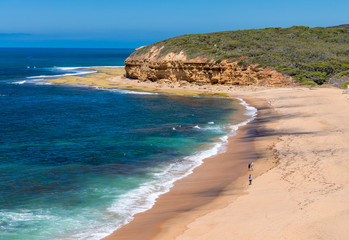 Wonderful beach on Great Ocean Road, Australia