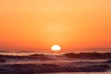 Sunset ocer Pacific Ocean
